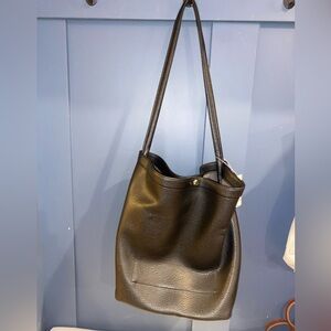 Black‎ Leather Tote Bag NWT